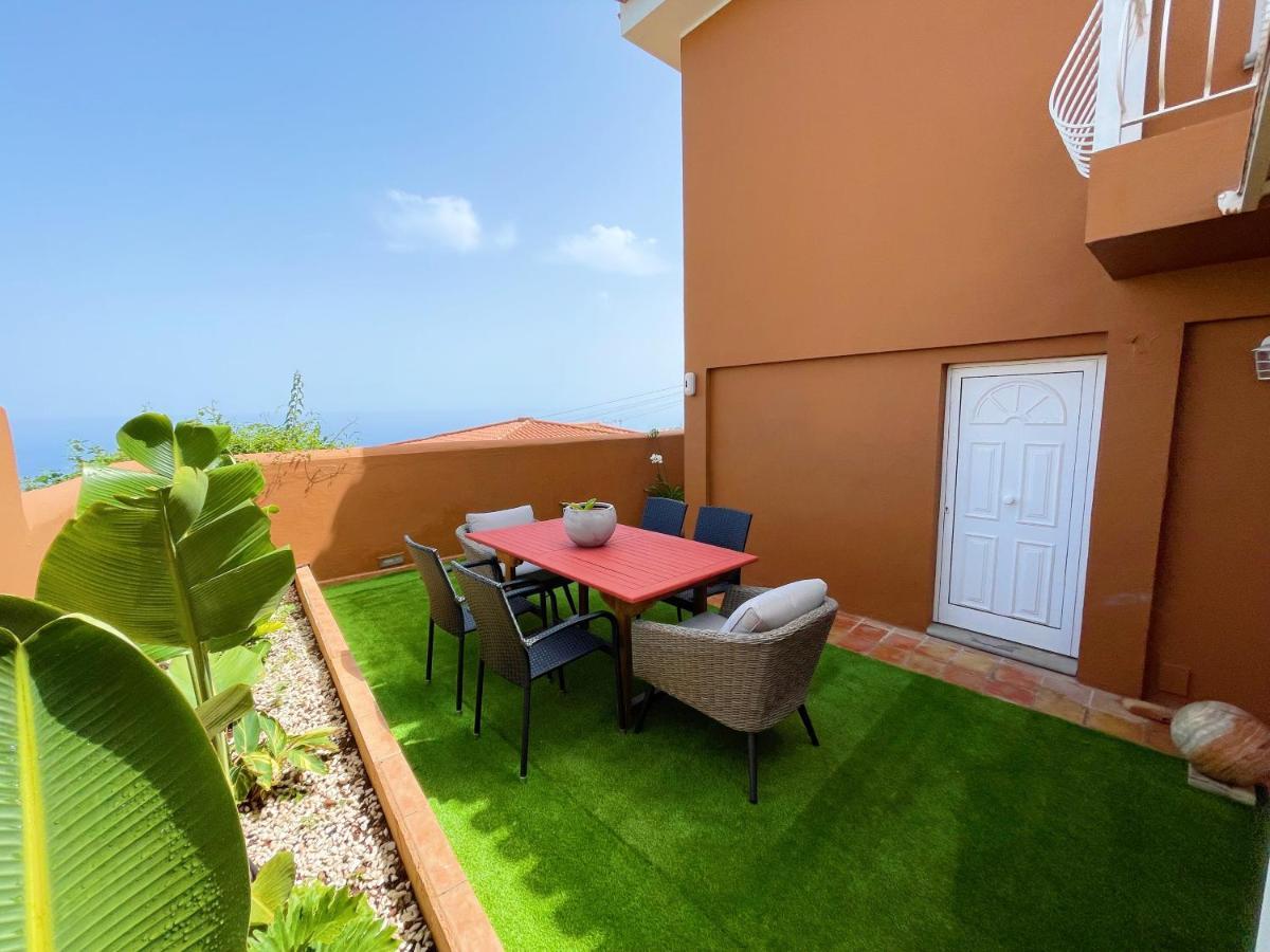 Casa Con Piscina Y Jardin Con Vistas Al Mar Villa Puerto de la Madera Luaran gambar