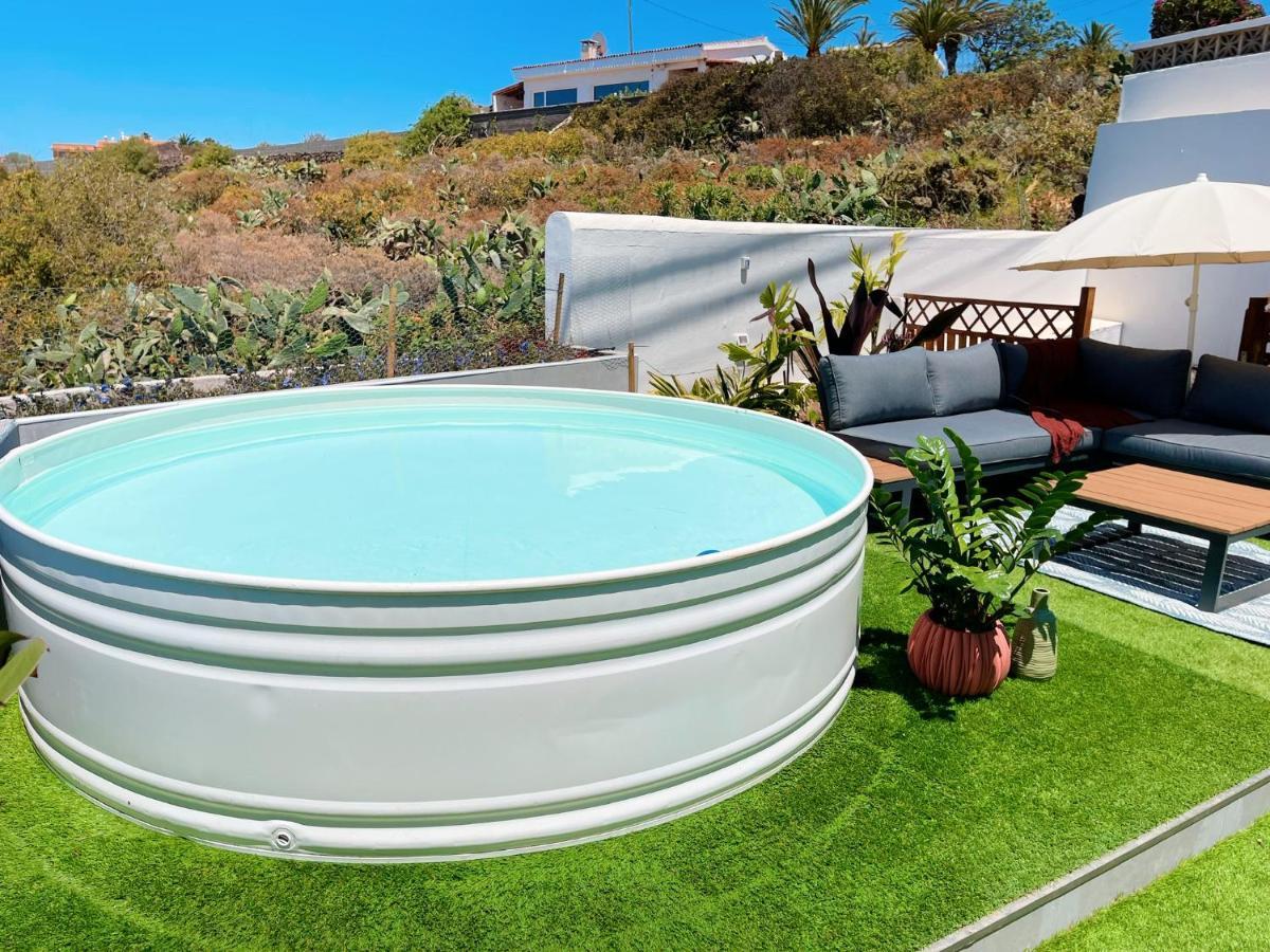 Casa Con Piscina Y Jardin Con Vistas Al Mar Villa Puerto de la Madera Luaran gambar