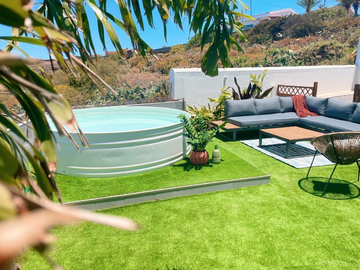 Casa Con Piscina Y Jardin Con Vistas Al Mar Villa Puerto de la Madera Luaran gambar