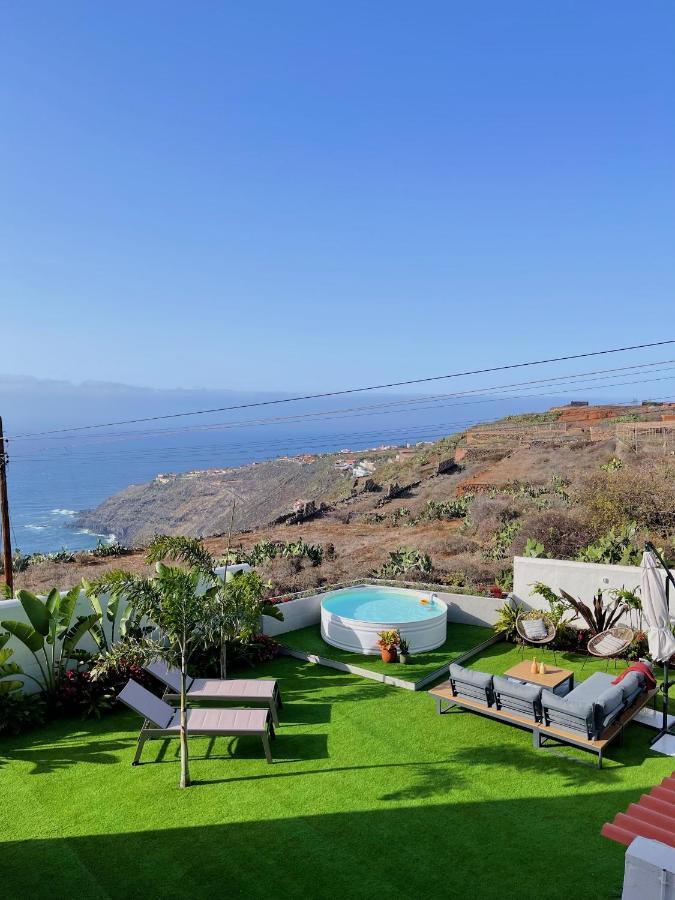 Casa Con Piscina Y Jardin Con Vistas Al Mar Villa Puerto de la Madera Luaran gambar